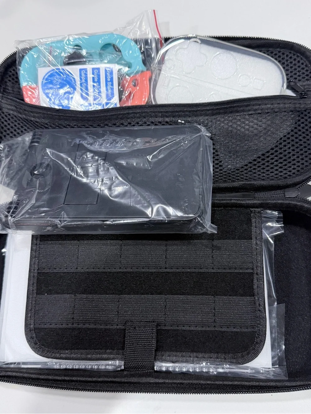 Portable Game Console Travel Case with Accessories - Black